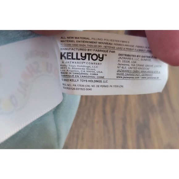 Basmina the Beluga Whale Kelly Toys Light Blue 7.5 Inch Squishmallow - Picture 8 of 8